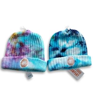 NWT In Good Company Tie Dye Cotton Beanies | Set of 2